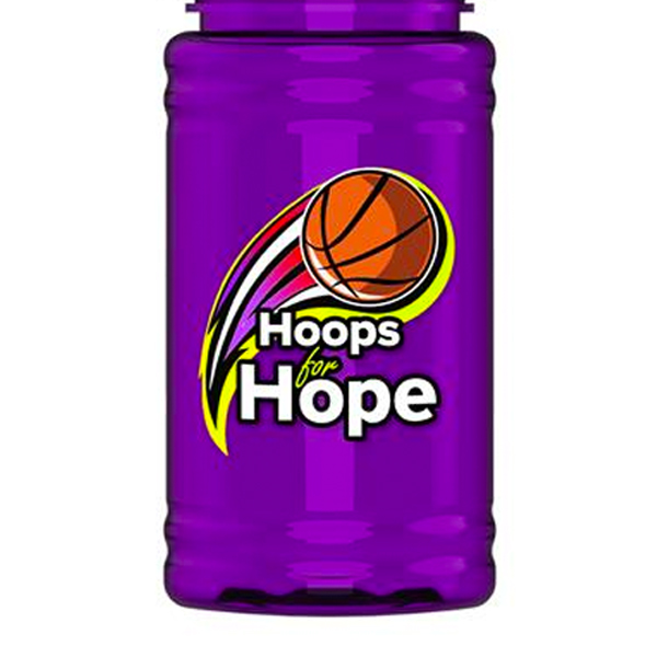 UpCycle Mini RPet Sports Bottle with Flip Straw Lid  Translucent Violet