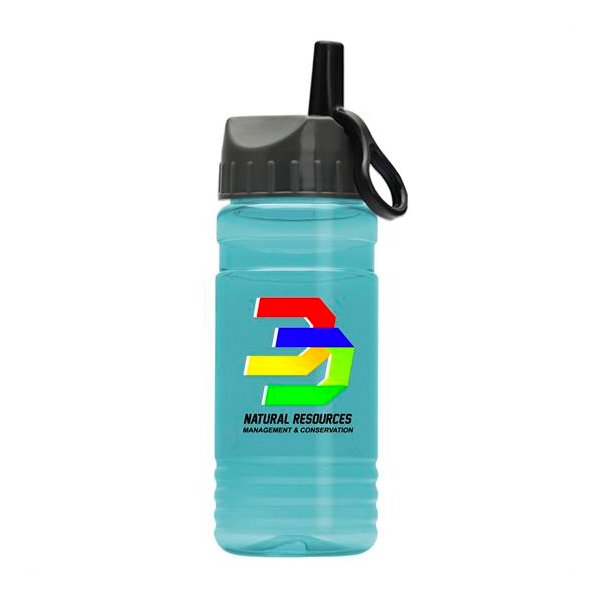 RPET Bottle Ring with Straw Lid - Digital Imprint