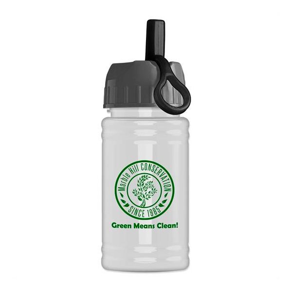 UpCycle RPet Sports Bottle with Ring Straw Lid -16 Oz.