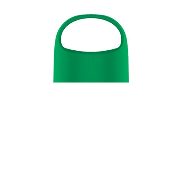 Poly-Pure Jr. Bottle with Oval Crest Lid-18 Oz.  Green