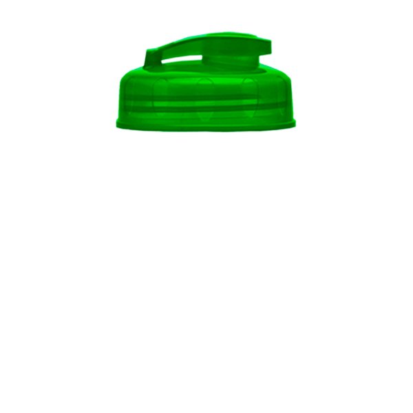 Transparent Bottle with Flip Lid-18 Oz.  Translucent Green