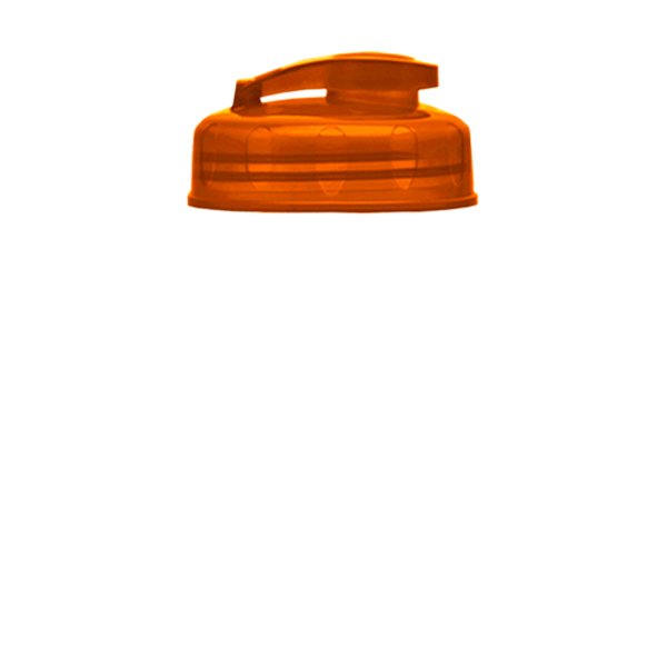 Transparent Bottle with Flip Lid-18 Oz.  Translucent Orange