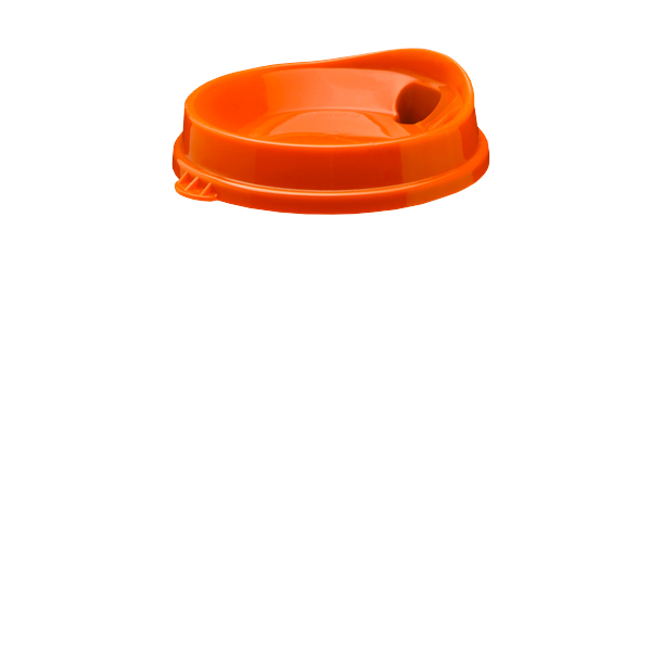 Double Wall Custom  Insulated Tumber with Auto Sip Lid-16 Oz Orange