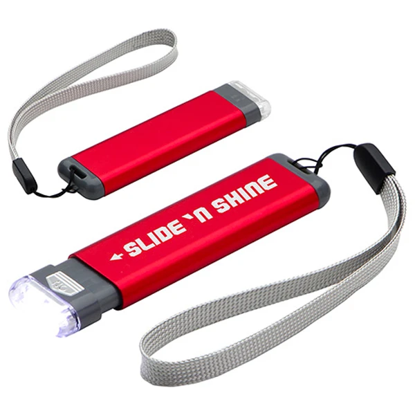 Slide 'N Shine LED Pocket Flashlight Red