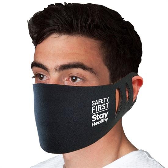 Stretchable Polyester Face Mask Black