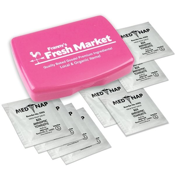 Express Antiseptic Towelette Kit Pink