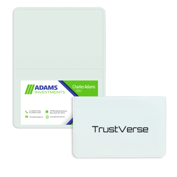 Deluxe Business Card Cases White