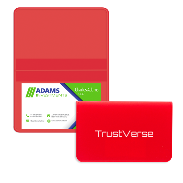 Deluxe Business Card Cases Red