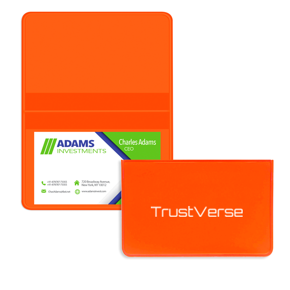 Deluxe Business Card Cases Orange