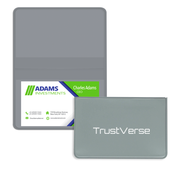 Deluxe Business Card Cases Gray