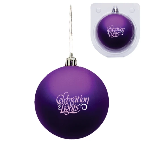 Shatter Resistant Ornament Purple