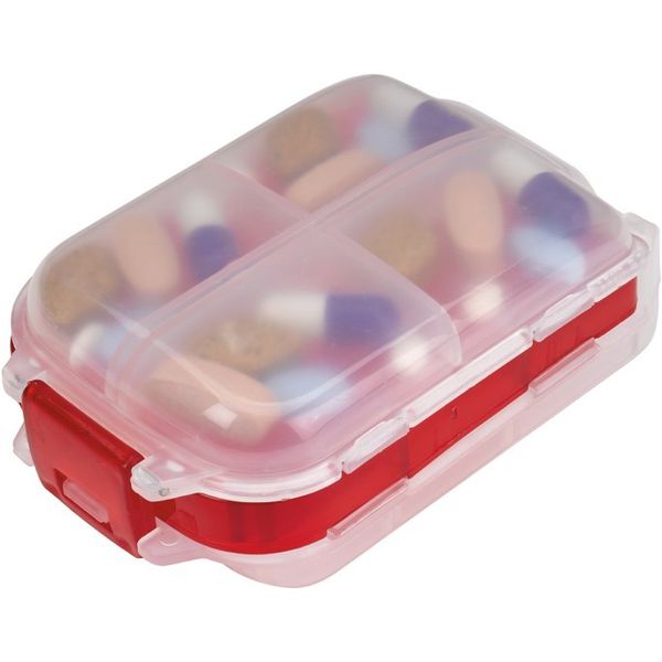 Custom Large Capacity Pill Box Red