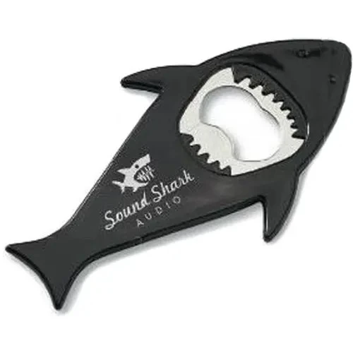 Shark Magnetic Bottle Opener Black