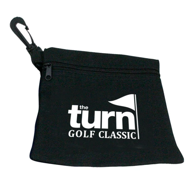 Golf Zipper Ditty Bag Black