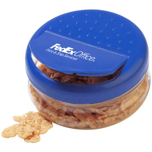 Snap A Snacks Clear w/Blue Lid