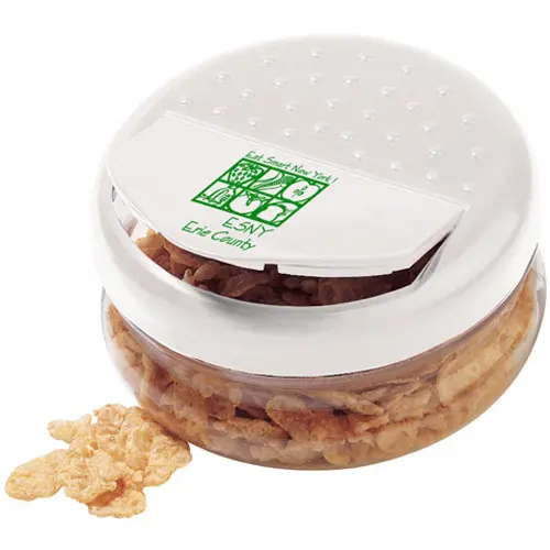 Snap A Snacks Clear w/White Lid