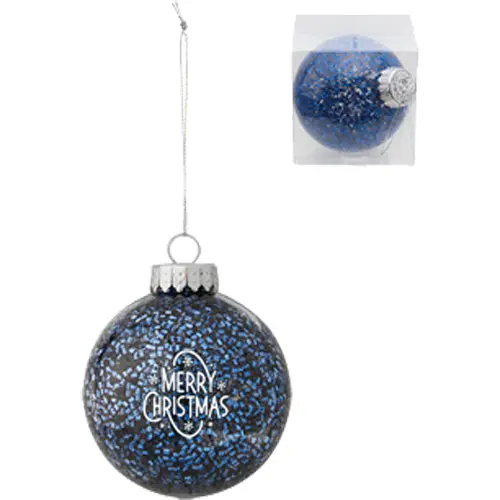 Holiday Glitz Ornament Blue