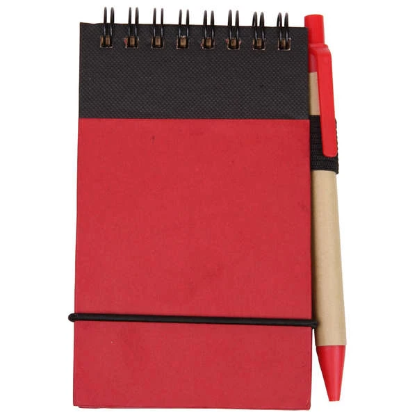 Eco Recycled Jotter  Red