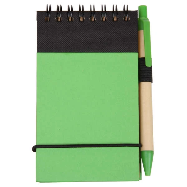 Eco Recycled Jotter  Lime Green