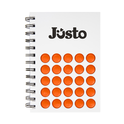 Bubble Popper Notebook Orange