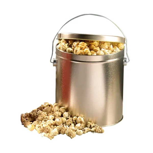 1 Gallon Gift Tin with Caramel Popcorn Gold