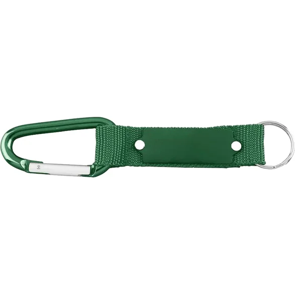 Carabiner Strap Key Ring Forest Green