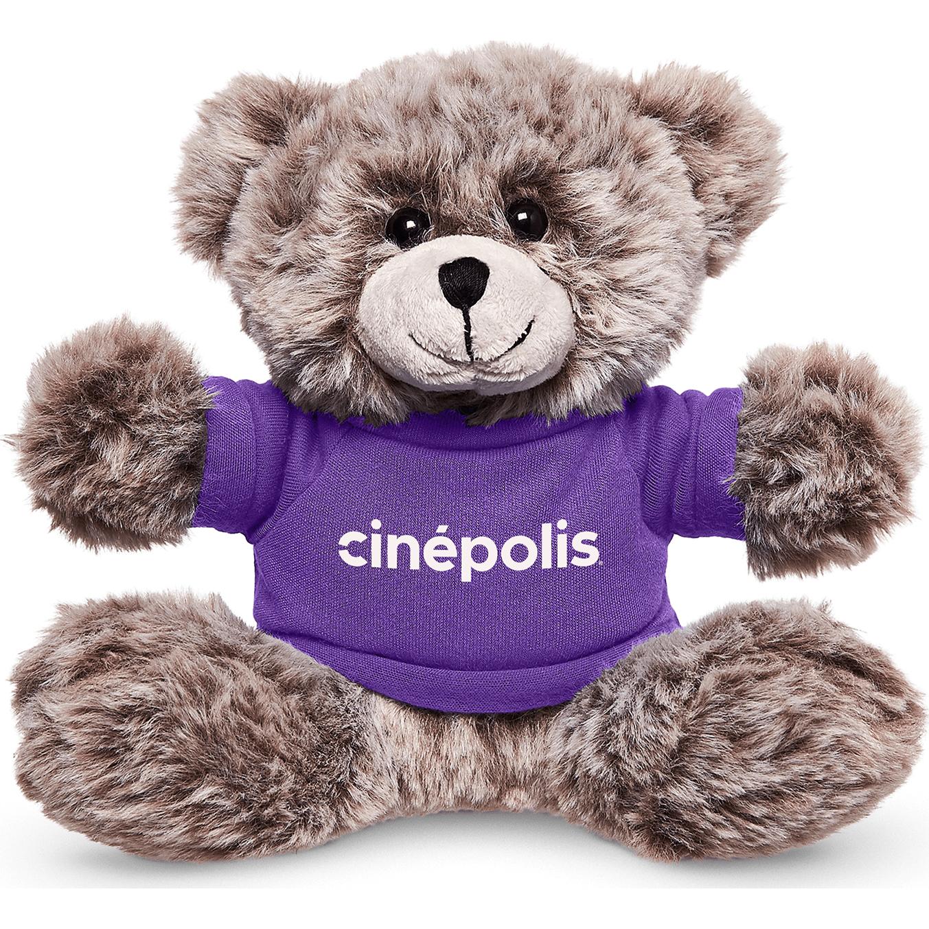Promotional Cuddly Plus Bear-7 inches Purple