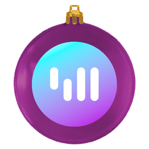 Flat Shatterproof Ornament Translucent Purple