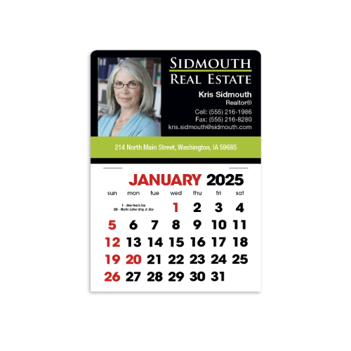 Personalized Stick Up Calendar-(2024) Rectangle