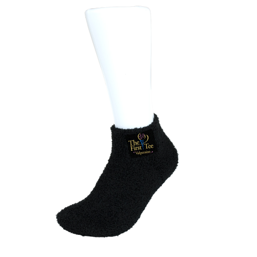 Soft and Fuzzy Fun Sock Black