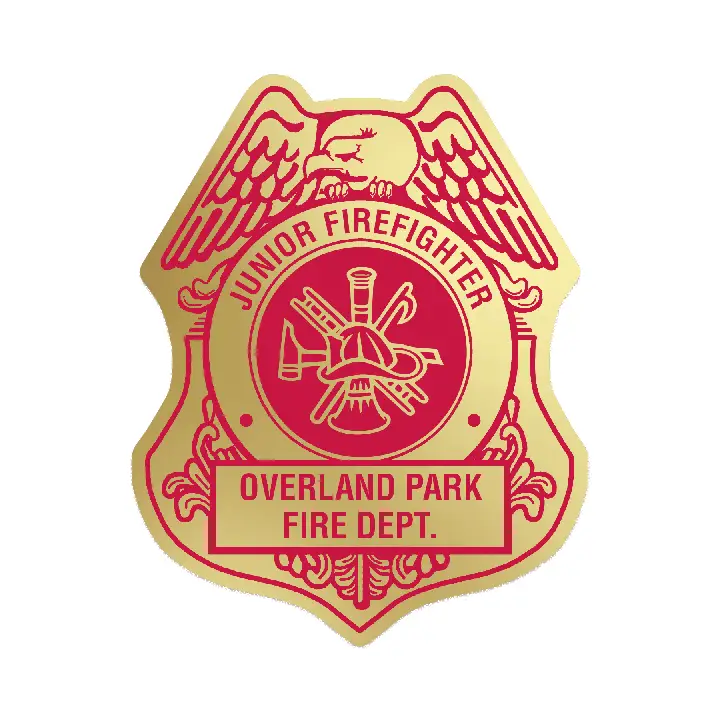 Custom Fire Fighter Badge Sticker Custom Fire Fighter Badge Sticker