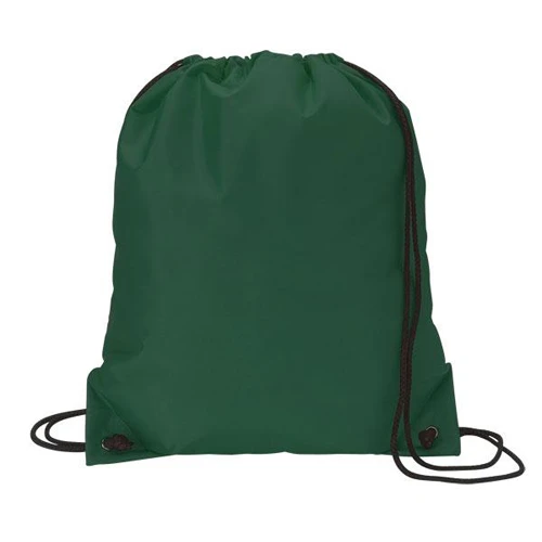 Customized String Backpack Forest Green