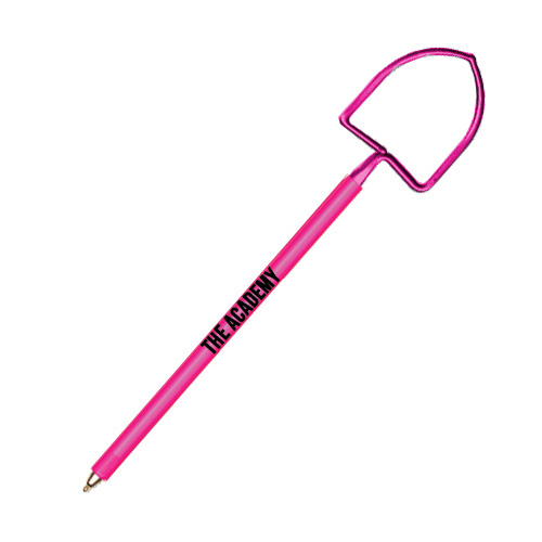 Custom Shovel Pen  Transparent Hot Pink (PMS 213)
