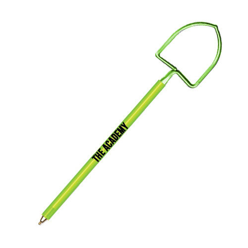 Custom Shovel Pen  Transparent Lime (PMS 382)