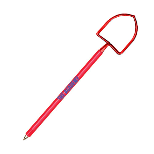 Custom Shovel Pen  Transparent Red (PMS 185)
