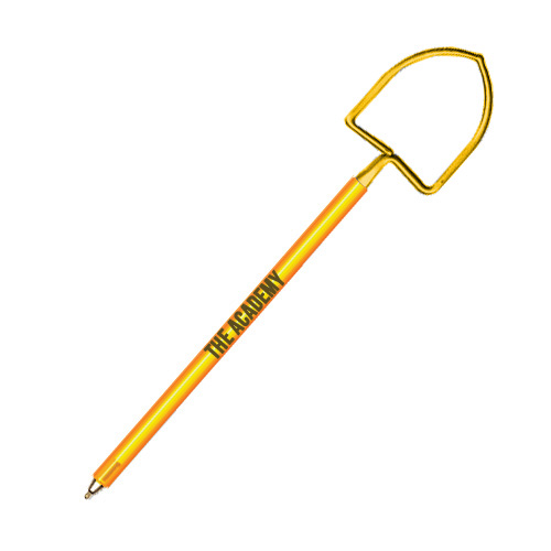 Custom Shovel Pen  Transparent Gold (PMS 137)