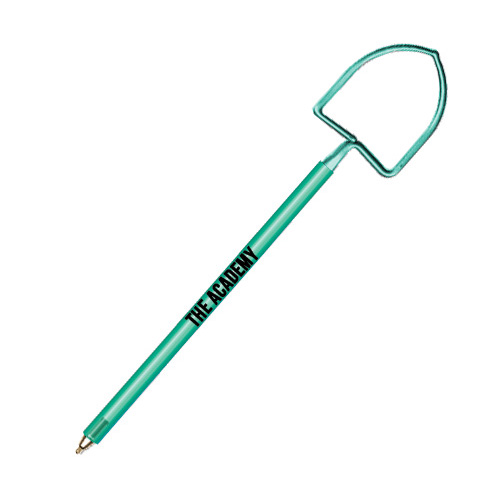 Custom Shovel Pen  Transparent Teal (PMS 320)