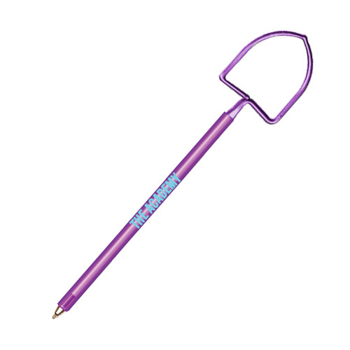 Custom Shovel Pen  Transparent Purple (PMS 2603)