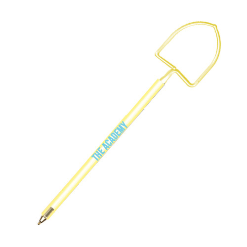 Custom Shovel Pen  Clear Yellow (PMS 1205)