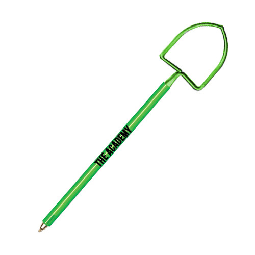 Custom Shovel Pen  Transparent Medium Green (PMS 355)