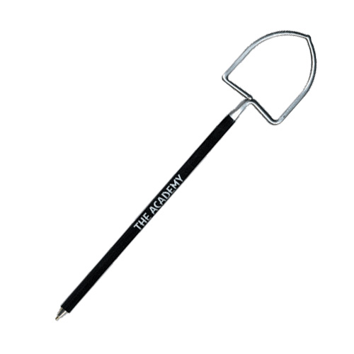 Custom Shovel Pen  Black/Silver