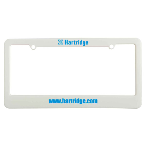 License Plate Frame-2 Hole  White