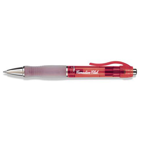 PaperMate Breeze Gel Pen Red Translucent