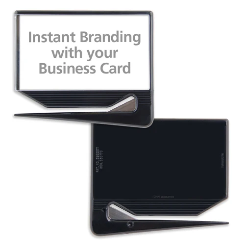 Custom Business Card Zippy Letter Opener Black