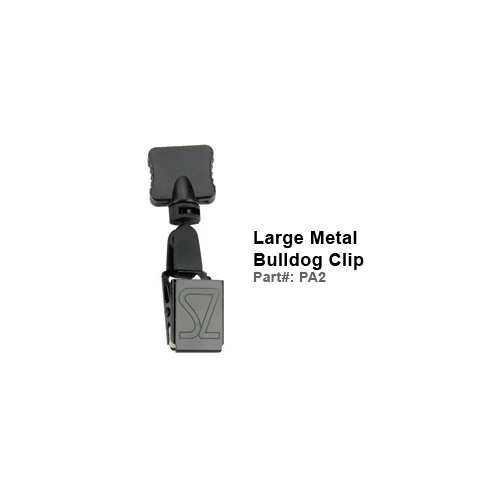 Reflective Lanyard Large Metal Bulldog Clip (PA2)