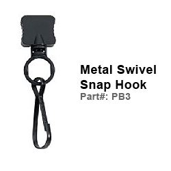 Reflective Lanyard Metal Swivel Snap Hook (PB3)