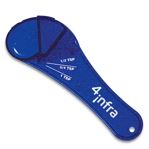 Adjustable Measuring Spoon Sparkle Translucent Blue