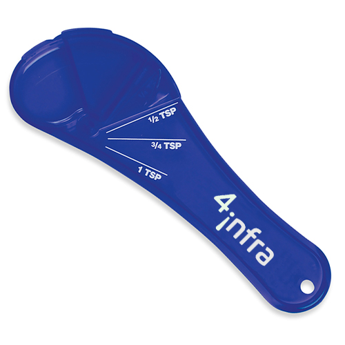 Adjustable Measuring Spoon Translucent Blue