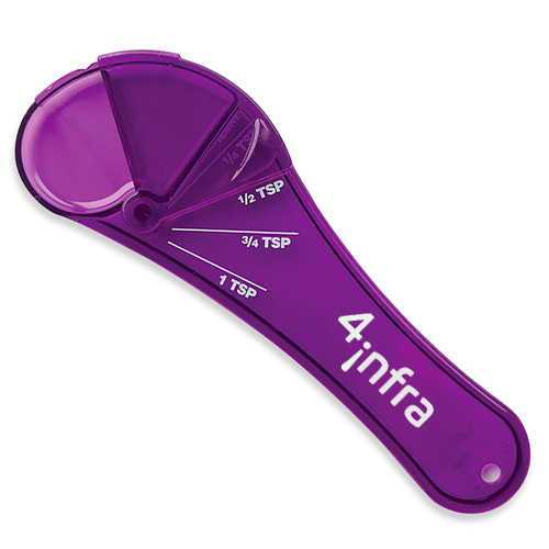 Adjustable Measuring Spoon Translucent Purple