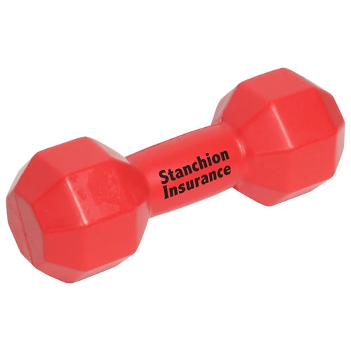 Dumbbell Stress Reliever Red